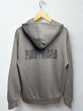 Gray hoodie with 'PHILIPPIANS 4:6' text on a white background